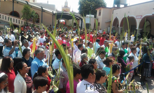 Inician celebraciones de Semana Santa en Tepeaca con Domingo de Ramos