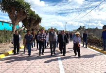 Entrega Sergio Salomón nueva vialidad en Candelaria Purificación, Tepeaca
