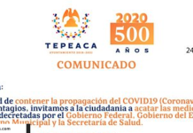 Se clausuran gimnasios,salones de fiesta y parques en Tepeaca por COVID-19