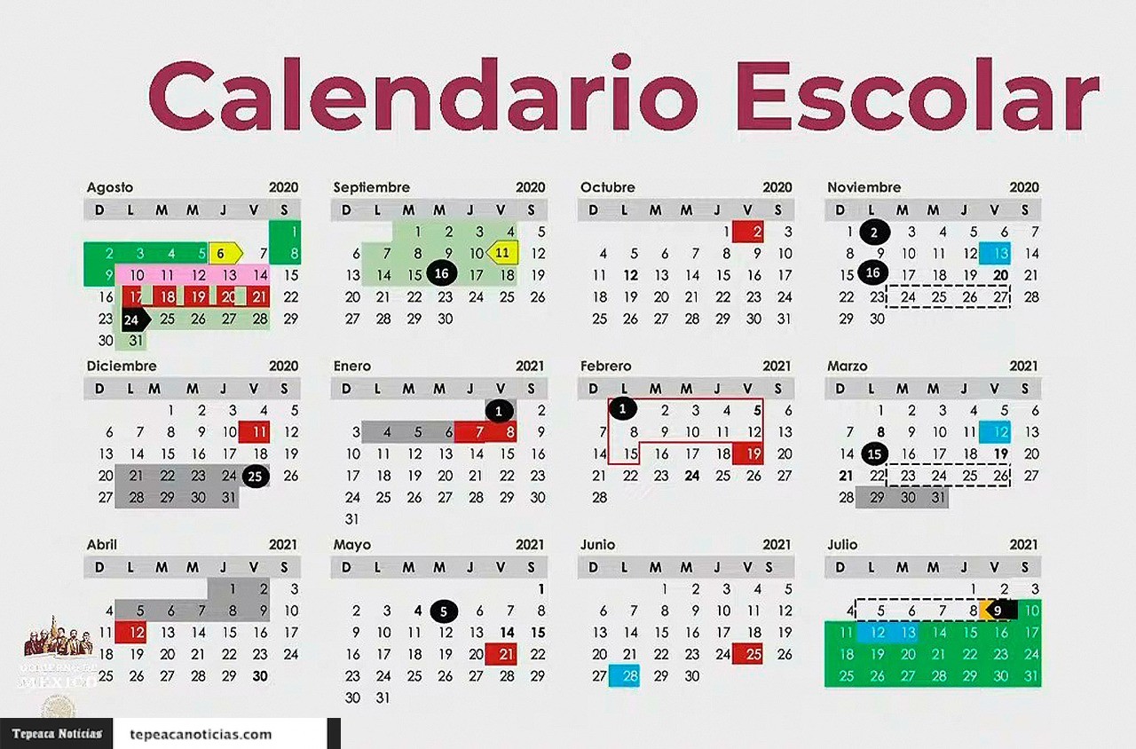 Conoce A Detalle El Calendario Escolar 2020-2021 | Tepeaca Noticias