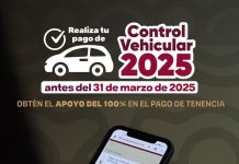 Inicia pago del Control Vehicular 2025