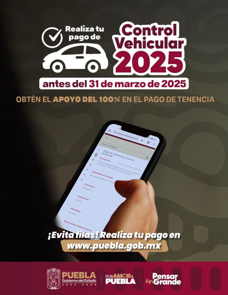 Inicia pago del Control Vehicular 2025