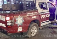 En ataque armado, ejecutan a tres policías en San Salvador Huixcolotla