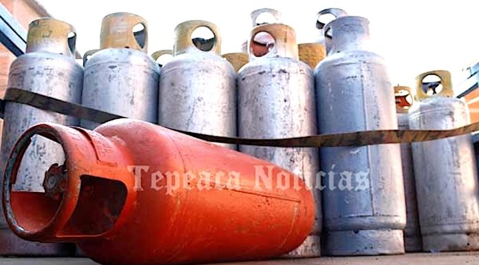 Sube de precio del gas LP en Tepeaca y región en semana Guadalupana.