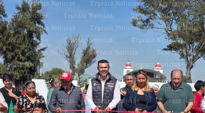 Entrega Delegación del Bienestar de Tepeaca parque Comunitario en Guadalupe Calderón.