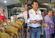 Inauguran andadores y drenaje sanitario en mercado Tepeyacatl de Tepeaca