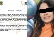 Confirma Fiscalía de Puebla que fue localizada con vida Lidya Valdivia Juárez ; desapareció en Acajete .