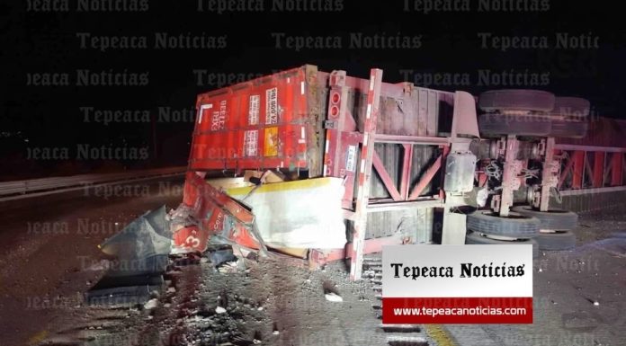 Deja volcadura en la Puebla – Orizaba persona fallecida en Acatzingo; trafico complicado en la zona .