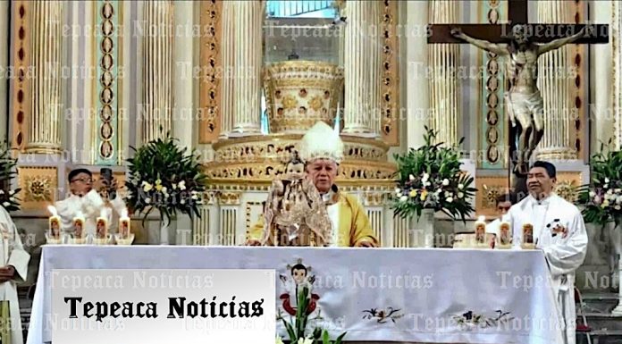 Encabeza arzobispo misa de Unción de los Enfermos en Parroquia del Niño Doctor de Tepeaca