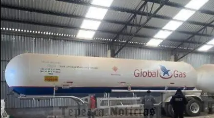 Catean FGR y SSPT presunta bodega clandestina de gas LP en el Ecce Homo , Tepeaca.