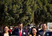 Entrega Sergio Juárez cancha deportiva en Cuapiaxtla de Madero