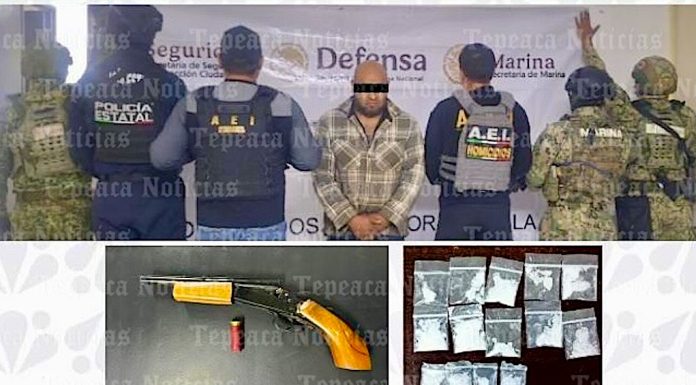 Detienen a sujeto que disparó a ministeriales en Tecamachalco.