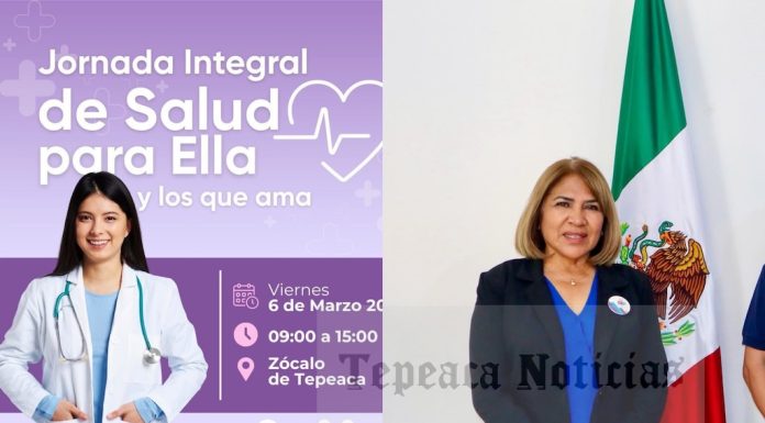 Realizará DIF Tepeaca “Jornada Integral de Salud para Ella y los que ama” el próximo viernes .