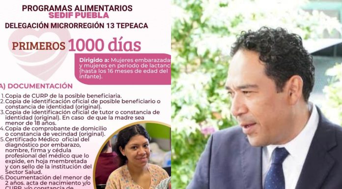 Extenderán programas alimentarios del SEDIF a personas vulnerables y embarazadas en Tepeaca.