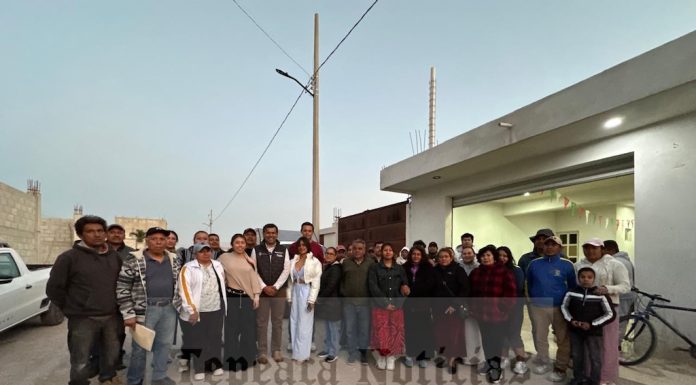 Entrega Sergio Juárez obra de ampliación de electrificación en la colonia “Hermosa Provincia” de Tepeaca