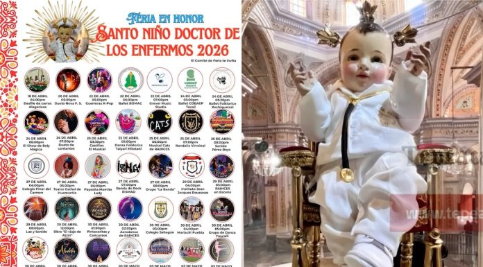 El sábado iniciará la Feria 2026 del Niño Jesus Doctor de los Enfermos de Tepeaca