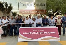 Entrega edil de Tepeaca calles pavimentadas en calles 11 oriente, 2 sur y 15 oriente.