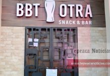 Clausura comuna el bar “BBT Otra Snack & Bar” en Tepeaca