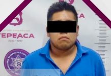 Detienen municipales de Tepeaca a sujeto por presunta participación en delitos contra la salud.