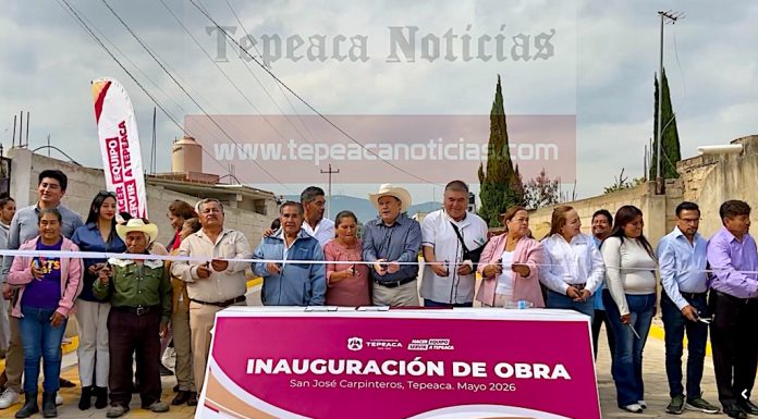 Mejora vialidades Velázquez Romero ; entrega pavimentación de casi cinco calles en San José Carpinteros, Tepeaca .