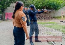 Elementos de la Policía Auxiliar en Tepeaca reciben capacitación especializada en tiro táctico