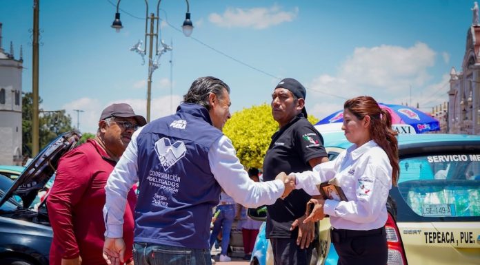 Participa Sergio Juárez en 5° Aniversario de la Agrupación de Taxis Unidos de Tepeaca