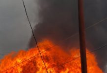 Fueron seis los auto tanques de combustible robado que estallaron ayer en Tepeaca.
