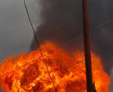 Fueron seis los auto tanques de combustible robado que estallaron ayer en Tepeaca.